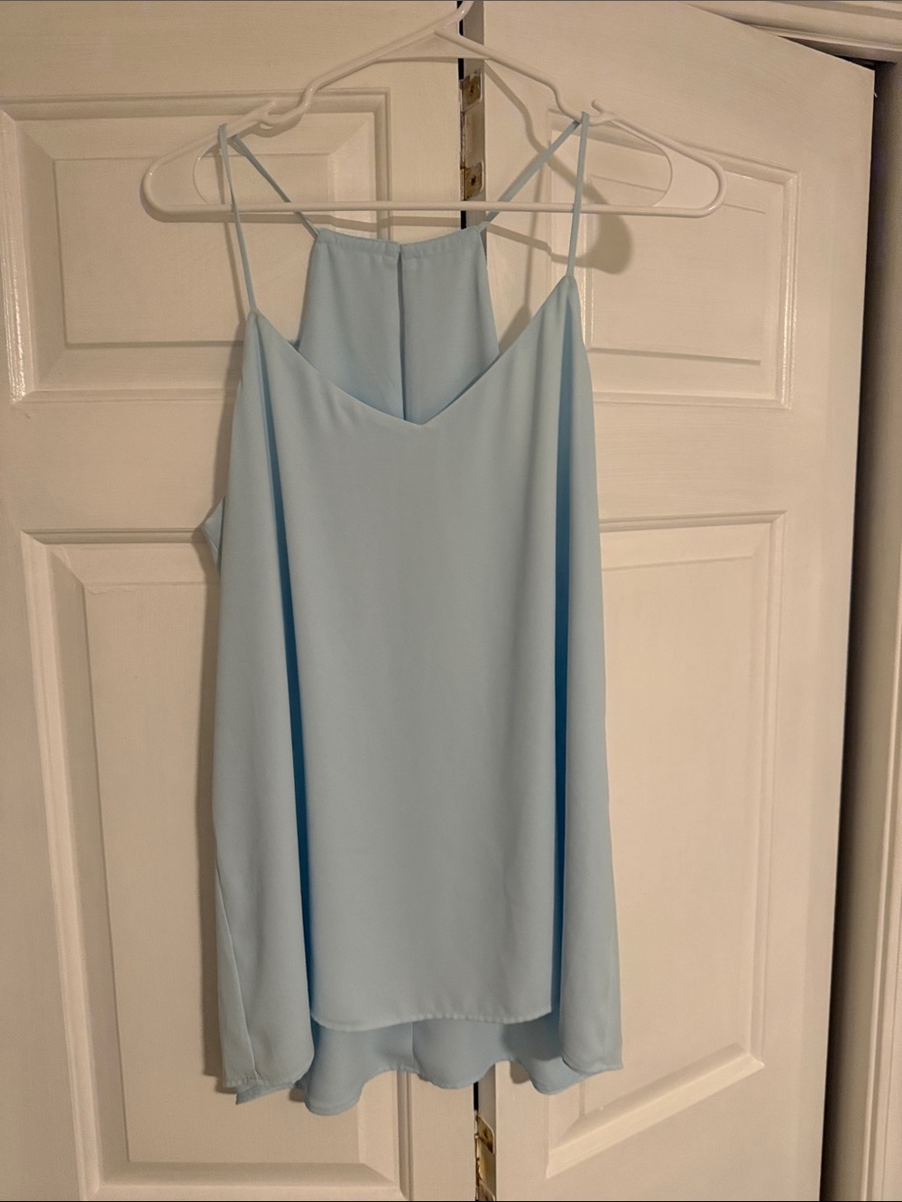 Express Pale Blue Spaghetti-Strap Tank